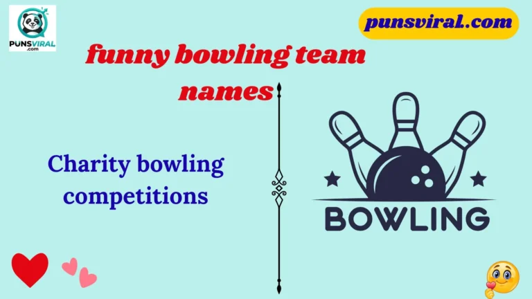 funny bowling team names